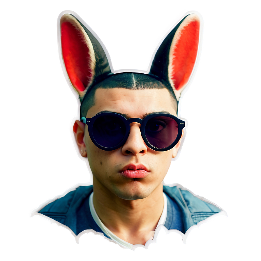 Bad Bunny Exclusive Stickers Png 24 PNG image