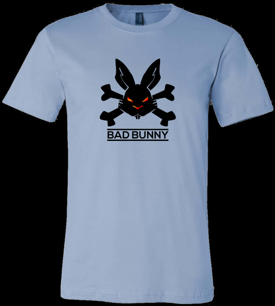 Bad Bunny Graphic T Shirt Design PNG image