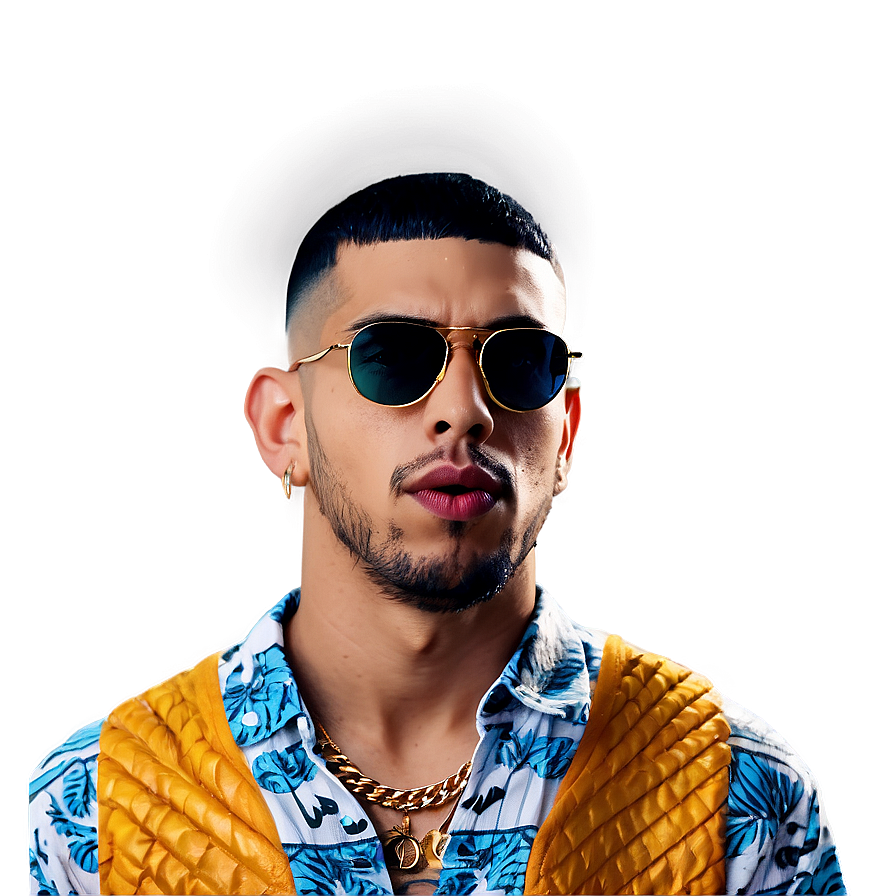 Bad Bunny Portrait Png Gmf PNG image