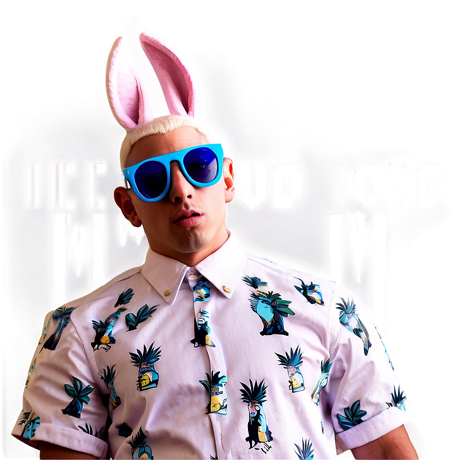 Bad Bunny Quotes Stickers Png Bkd41 PNG image