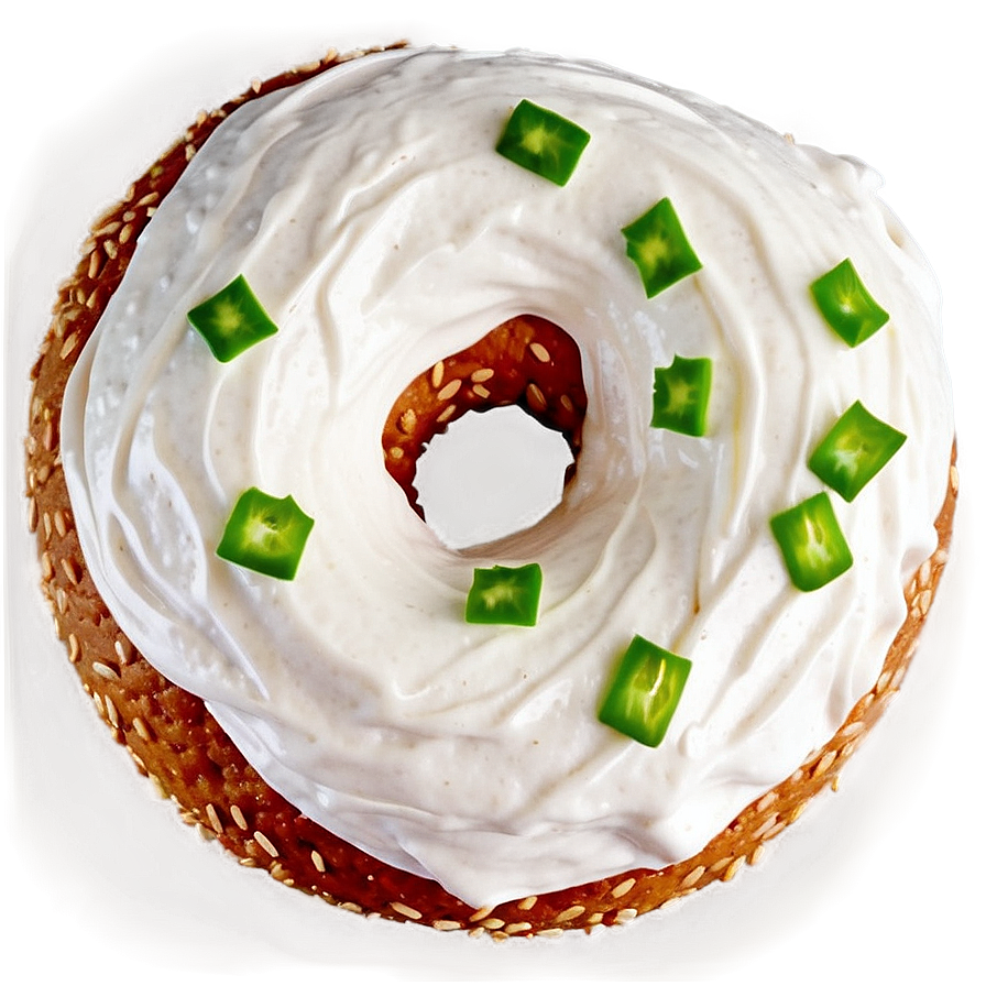 Bagel With Cream Cheese Png 30 PNG image