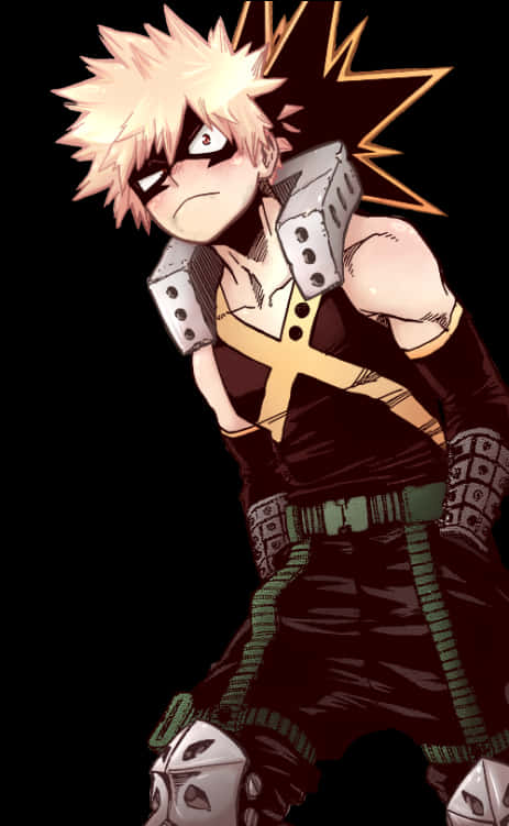 Bakugou Dynamic Pose PNG image