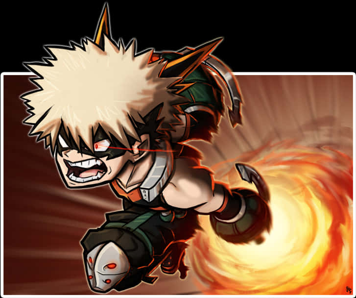 Bakugou Katsuki Explosive Power PNG image