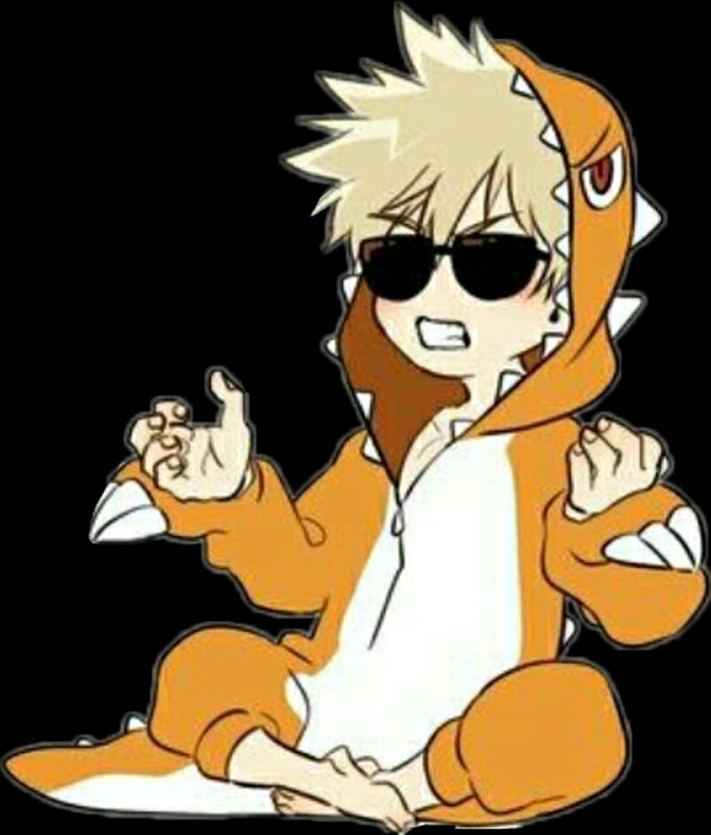 Bakugouin Dinosaur Onesie PNG image