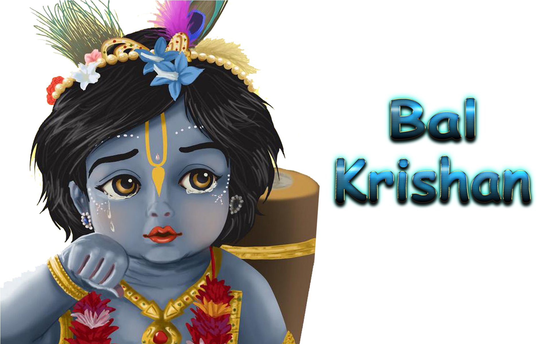 Bal Krishna Tears Illustration.png PNG image