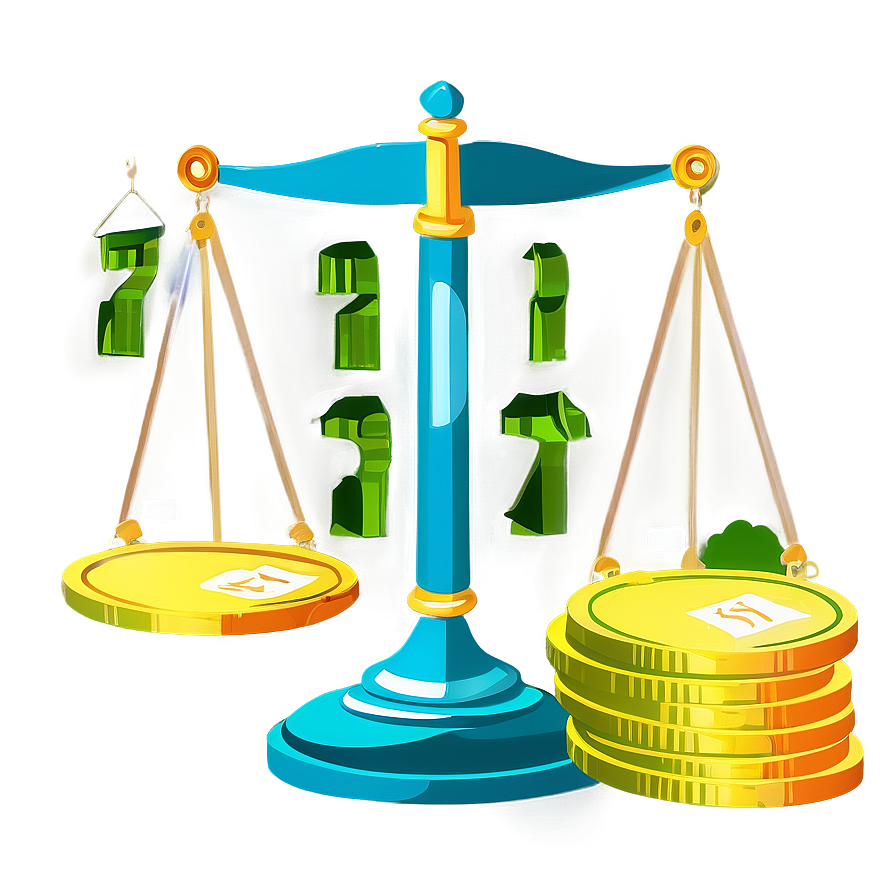 Balance Scale With Money Png 13 PNG image