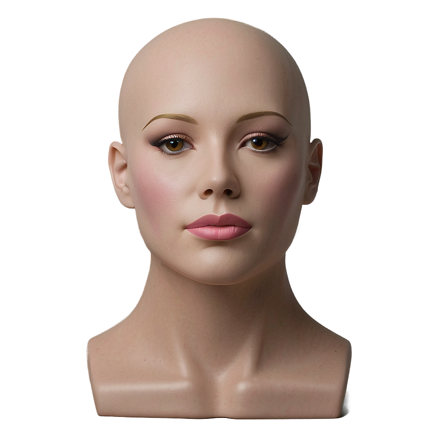 Bald Mannequin Head For Wigs Png 50 PNG image