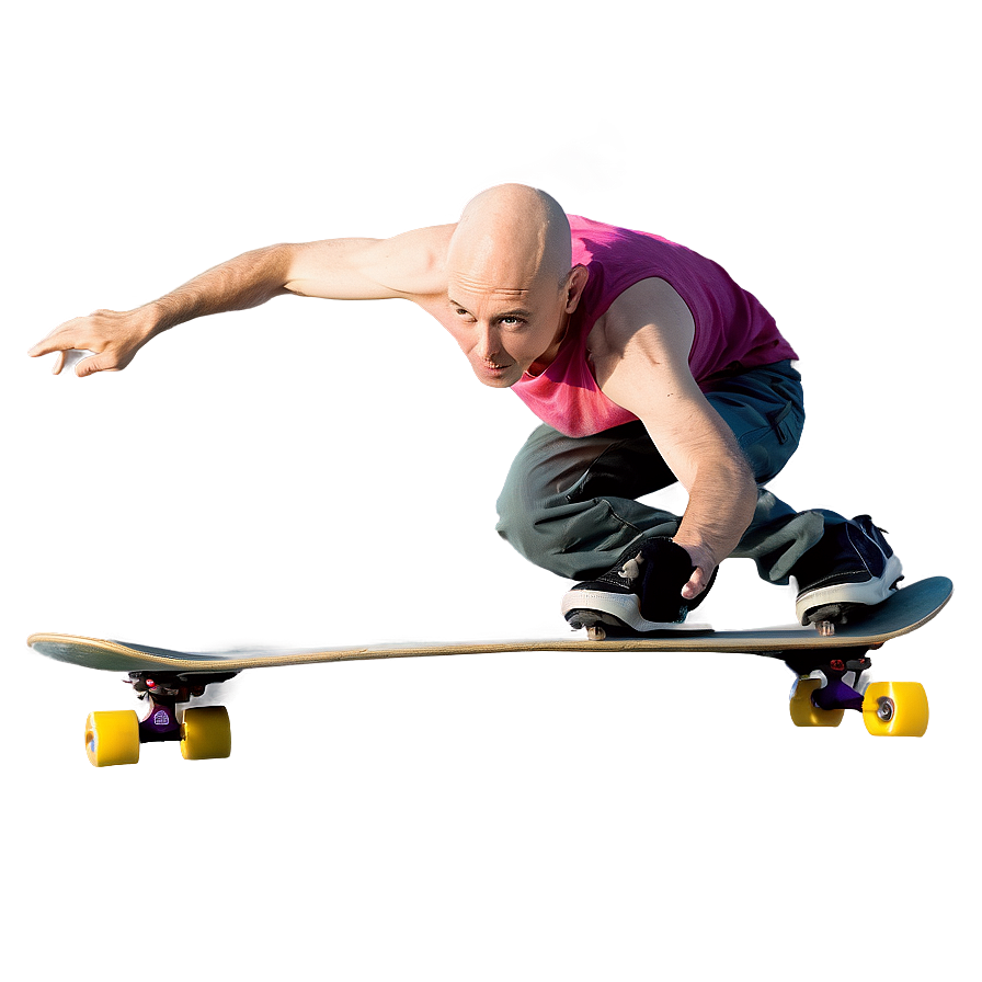 Bald Skateboarder Png Rvc PNG image