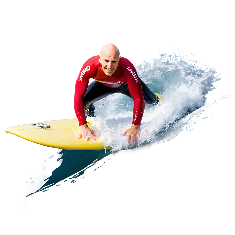 Bald Surfer Riding Wave Png 30 PNG image