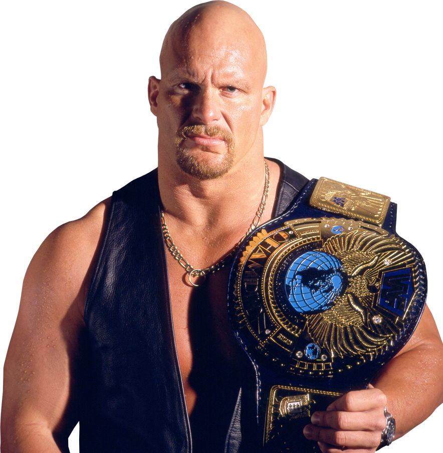 Bald_ Wrestler_ With_ Championship_ Belt PNG image