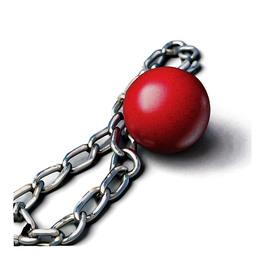 Ball And Chain Photorealistic Png 06282024 PNG image