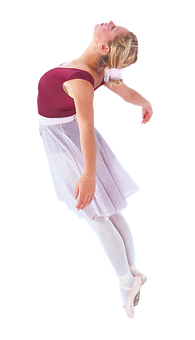 Ballet Dancer Cambré Backward Bend PNG image