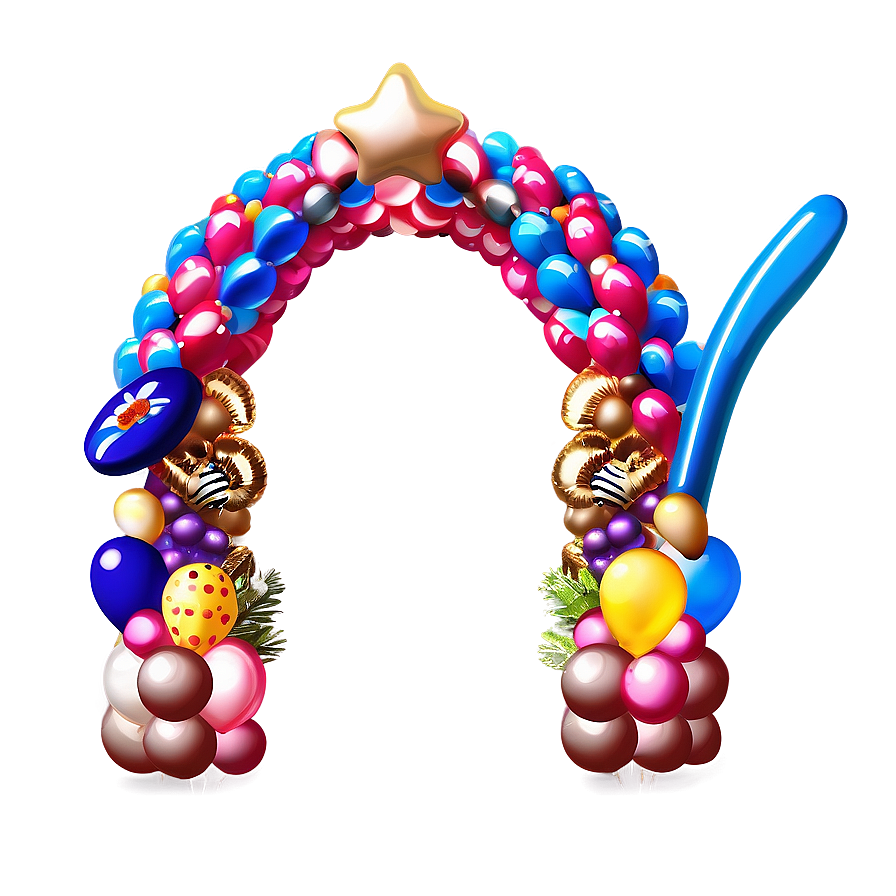 Balloon Arch Decoration Png Oik85 PNG image