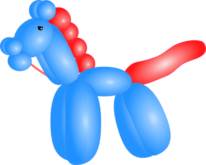 Balloon Art Horse Illustration PNG image