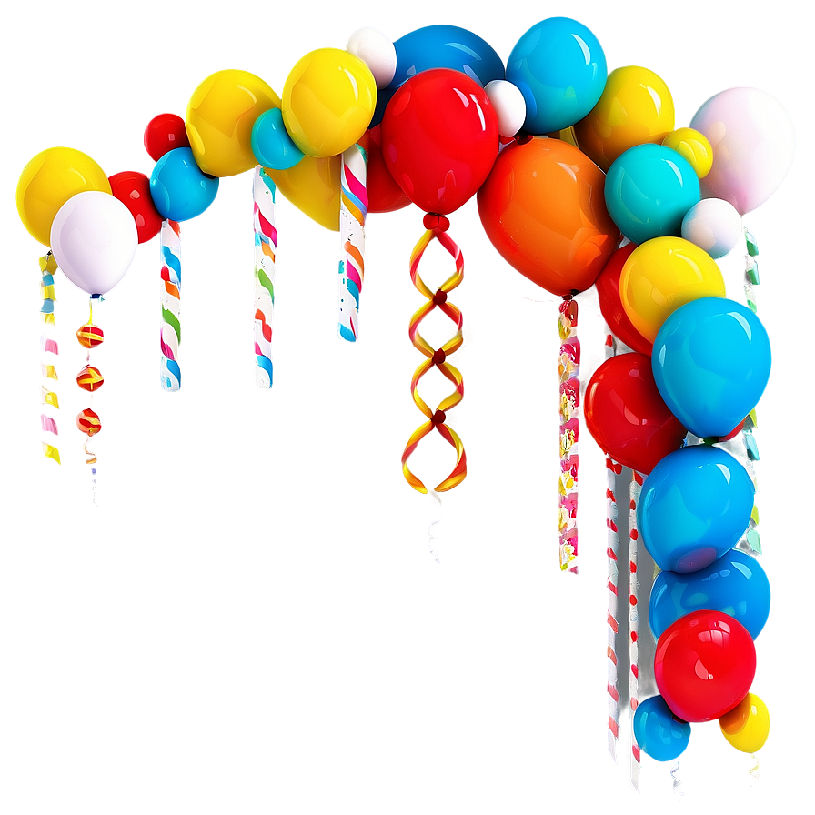 Balloon Garland A PNG image