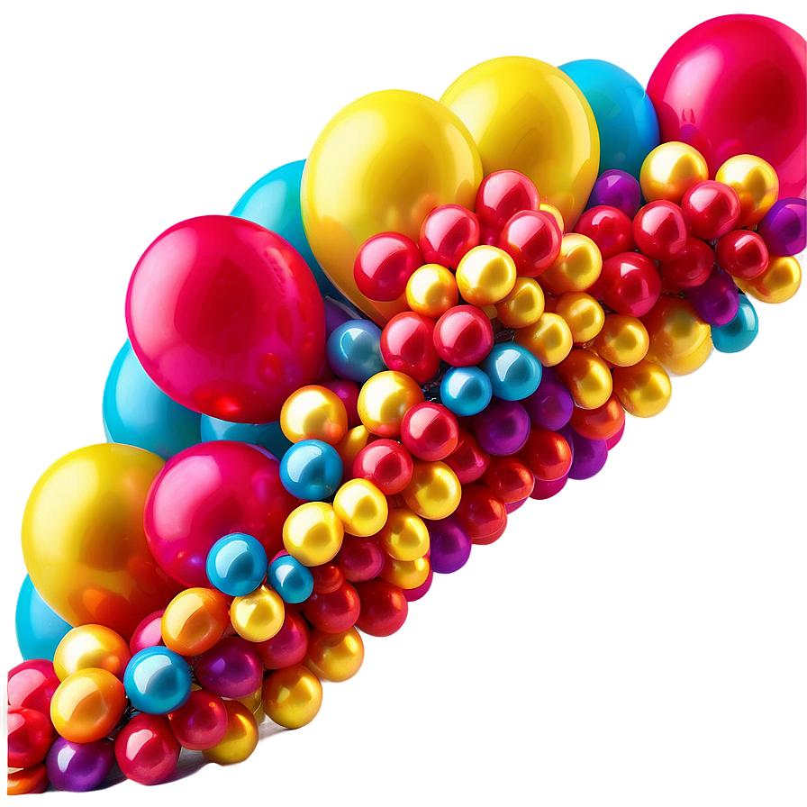 Balloon Garland Decorating Techniques Png 06282024 PNG image