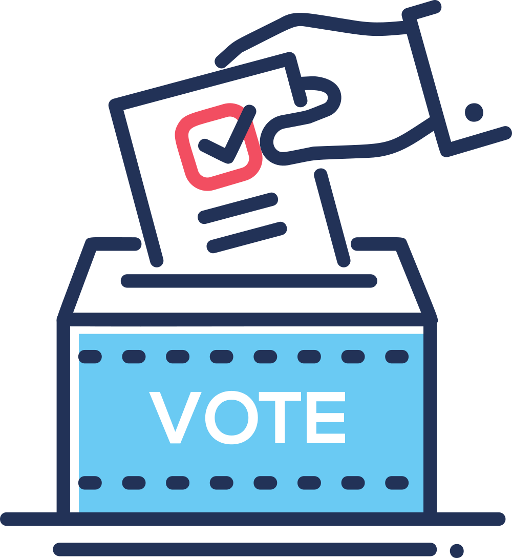 Ballot Box Voting Illustration PNG image