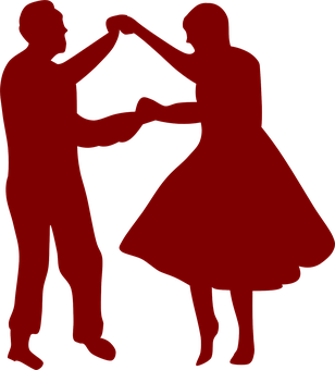Ballroom Dance Silhouette PNG image