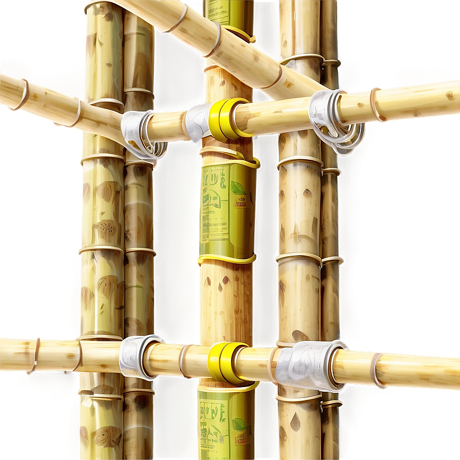 Bamboo Scaffolding Structure Png Edk81 PNG image