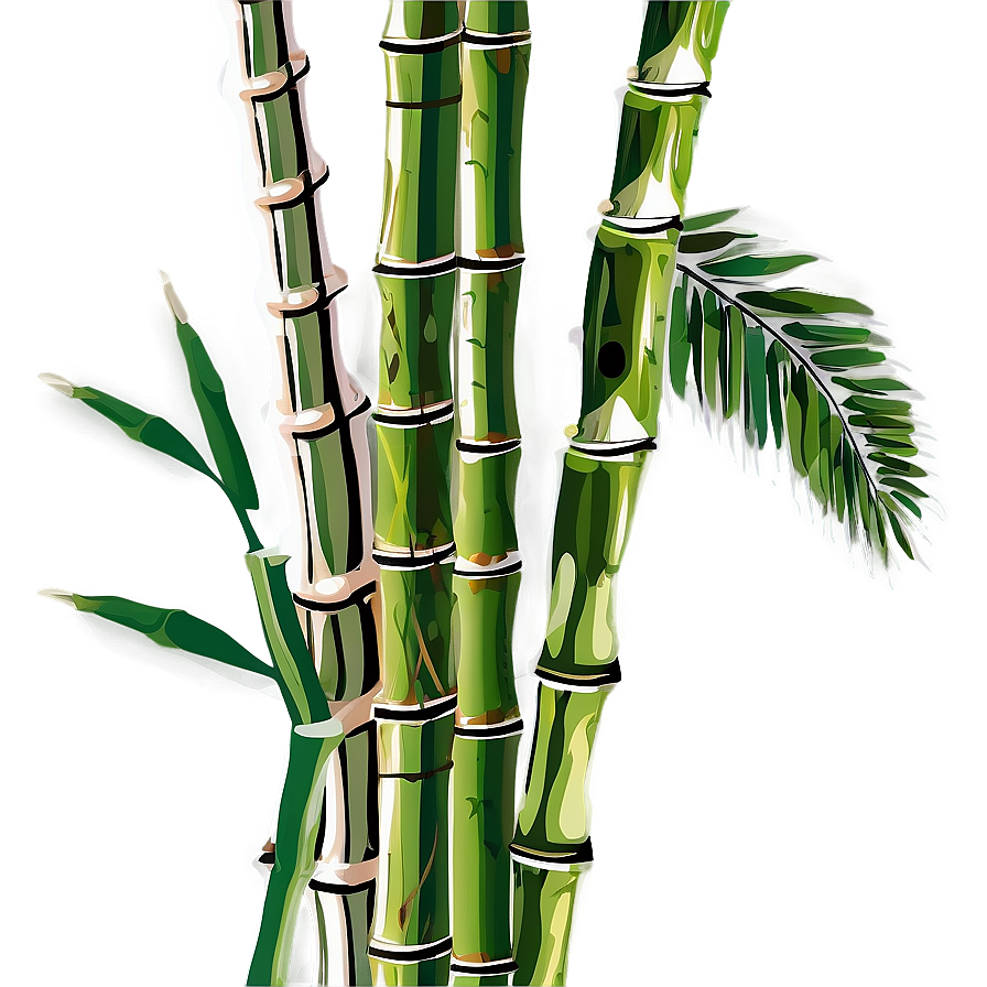 Bamboo Stalks Vector Png 05232024 PNG image