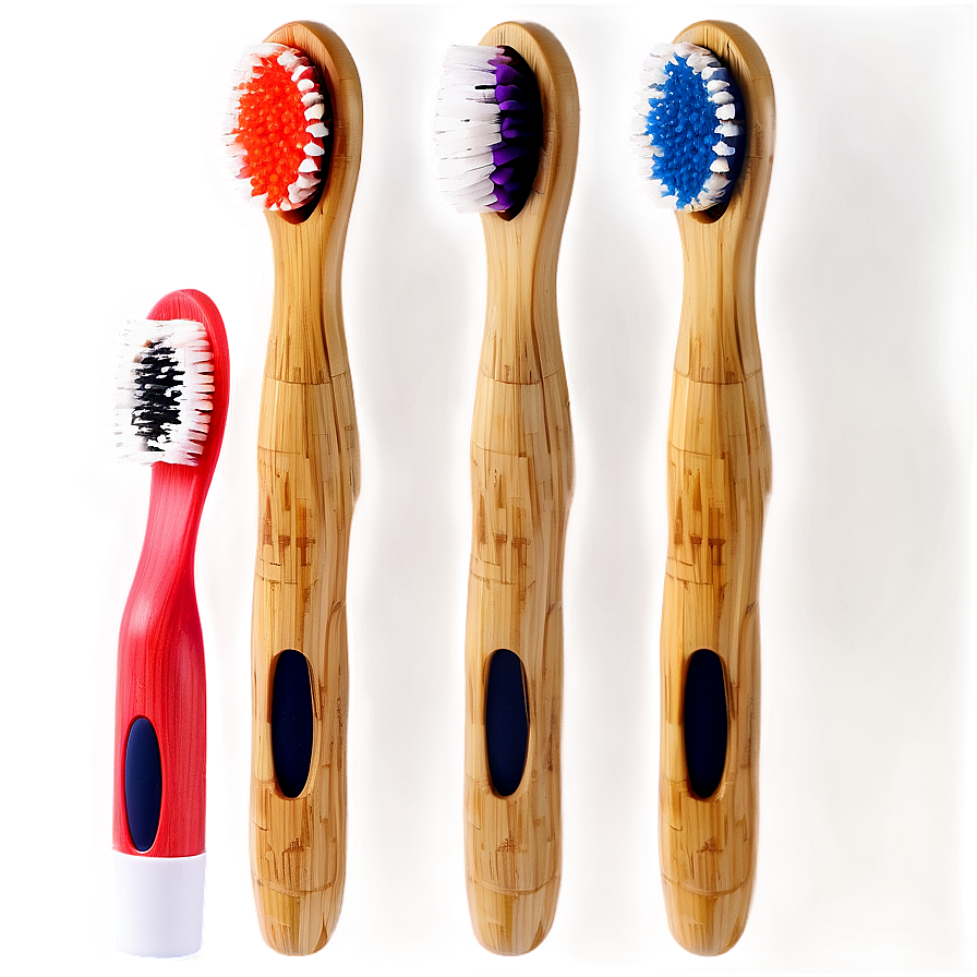 Bamboo Toothbrush Set Png Toq89 PNG image