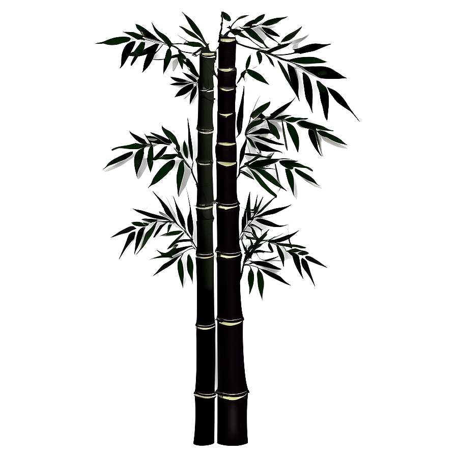 Bamboo Tree Silhouette Png Miv11 PNG image
