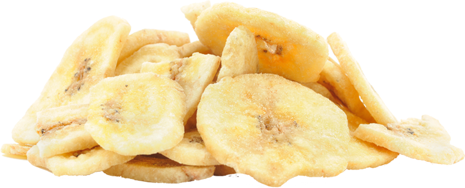 Banana Chips Pile Transparent Background PNG image