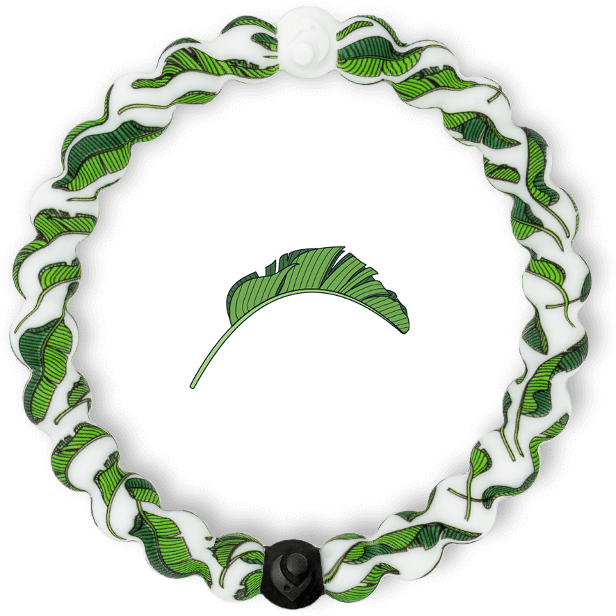 Banana Leaf Circle Frame PNG image