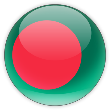Bangladesh Flag Button PNG image