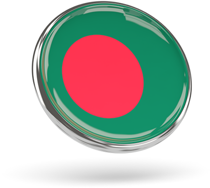 Bangladesh Flag Button Image PNG image