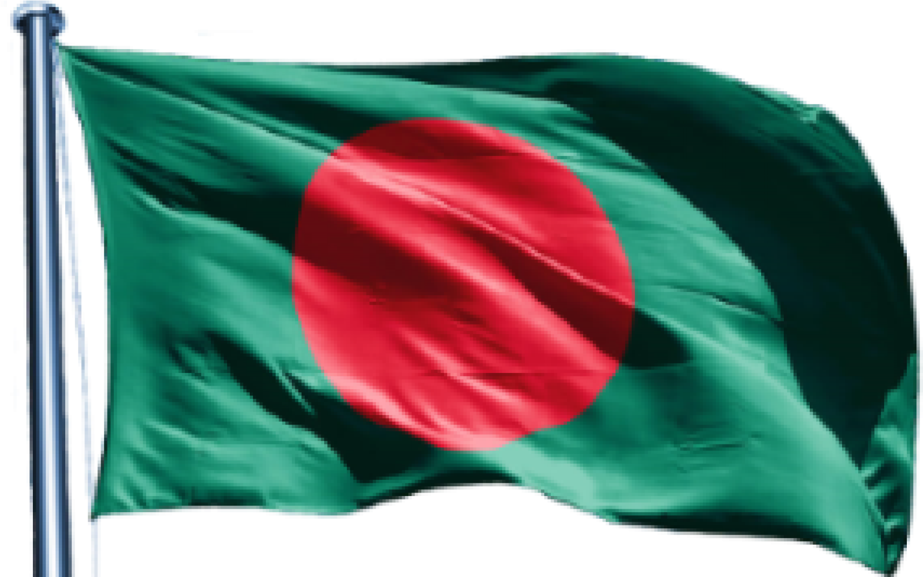 Bangladesh National Flag Waving PNG image