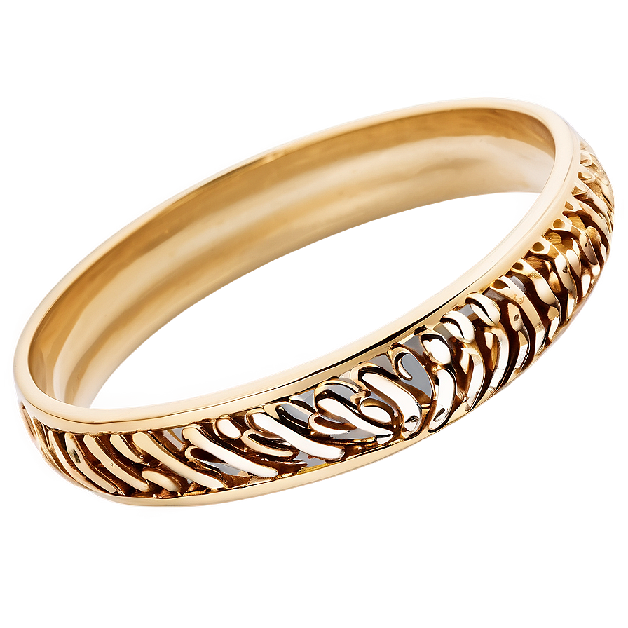 Bangle Style Gold Bracelet Png Yxj89 PNG image