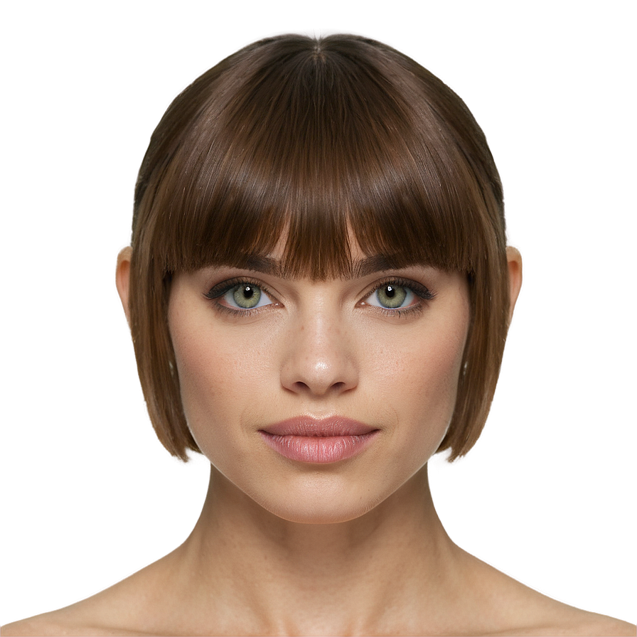 Bangs For Oval Face Png Vuu2 PNG image
