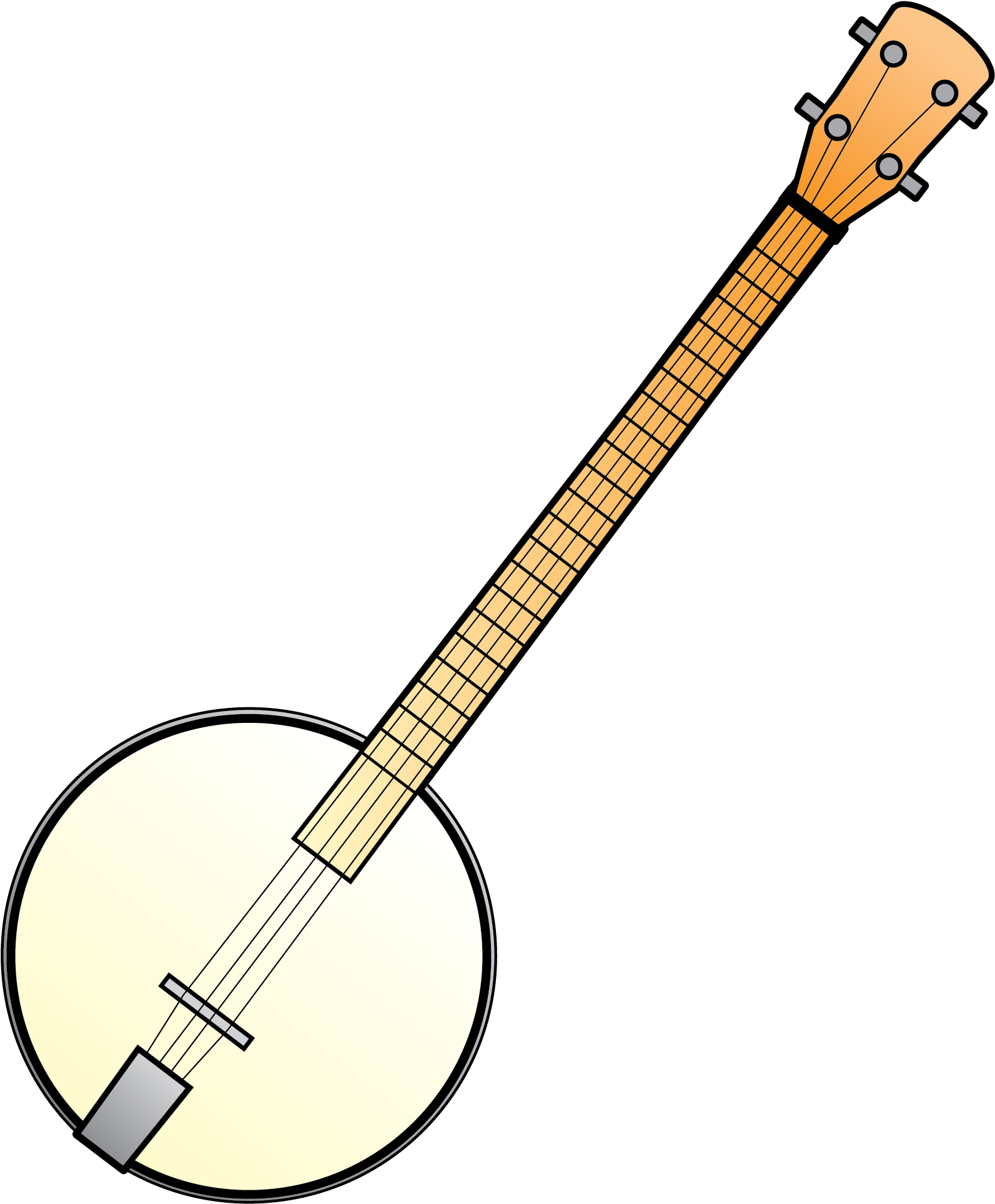 Banjo Illustration Graphic PNG image