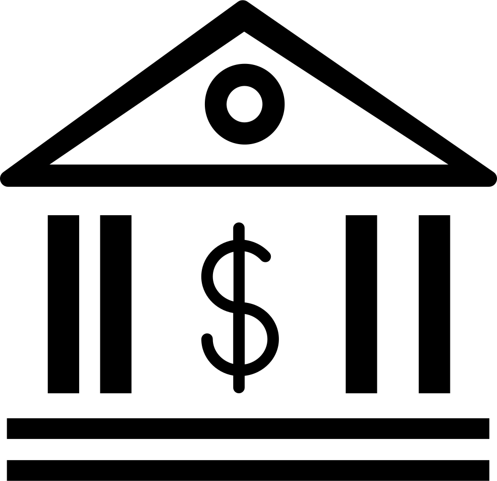 Bank Building Dollar Sign Icon PNG image