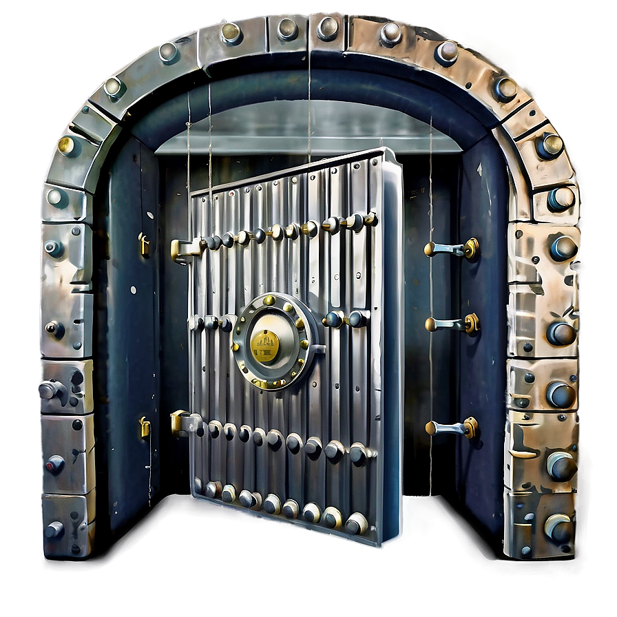 Bank Vault Entrance Png 06262024 PNG image