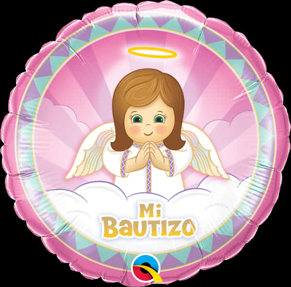 Baptism Angel Balloon PNG image