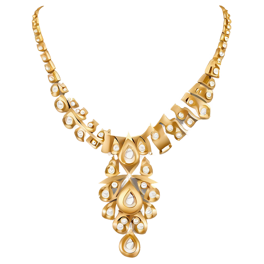 Bar Gold Necklace Png 06122024 PNG image