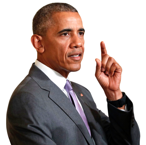 Barack Obama Gesture Speaking PNG image