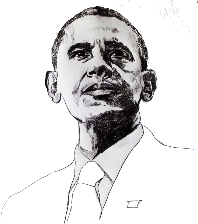 Barack Obama Illustration PNG image