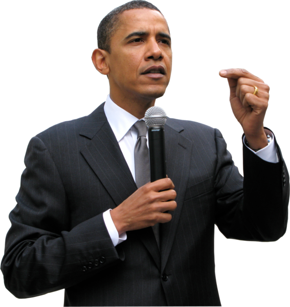 Barack Obama Speaking Event PNG image