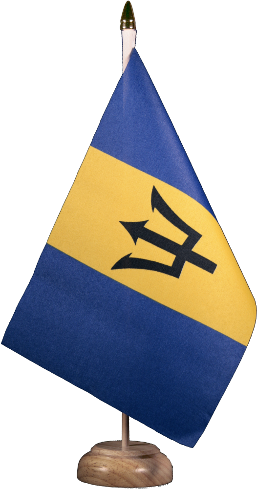 Barbados Desk Flag PNG image