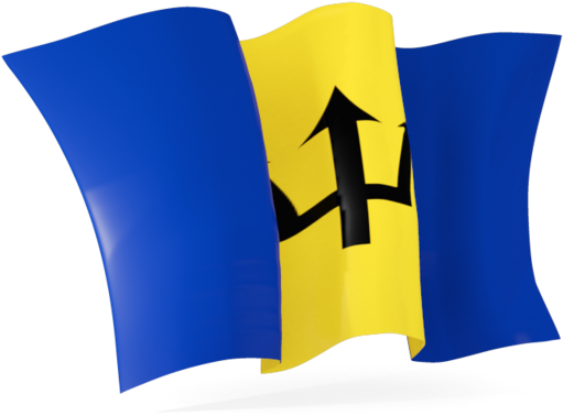 Barbados Flag Waving PNG image
