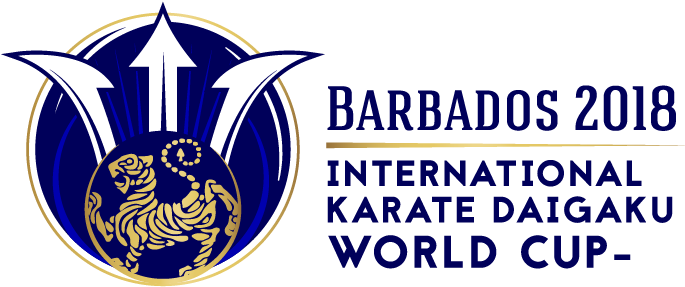 Barbados2018 Karate Daigaku World Cup Logo PNG image