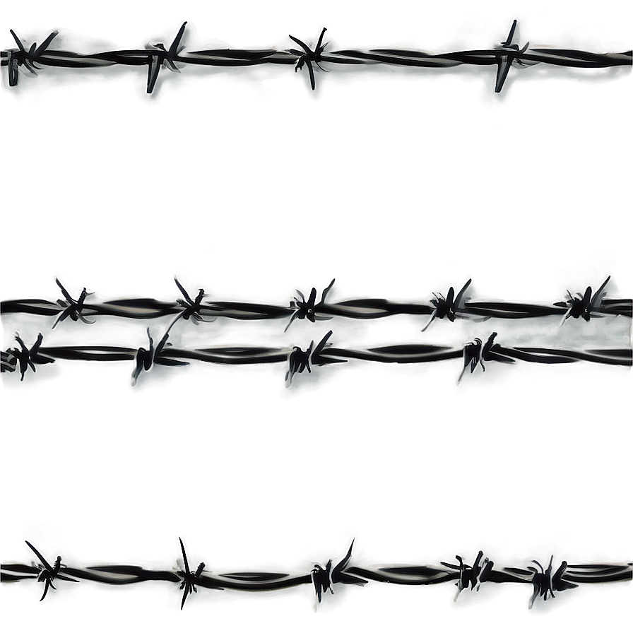 Barbed Wire Fence On Field Png Moc PNG image