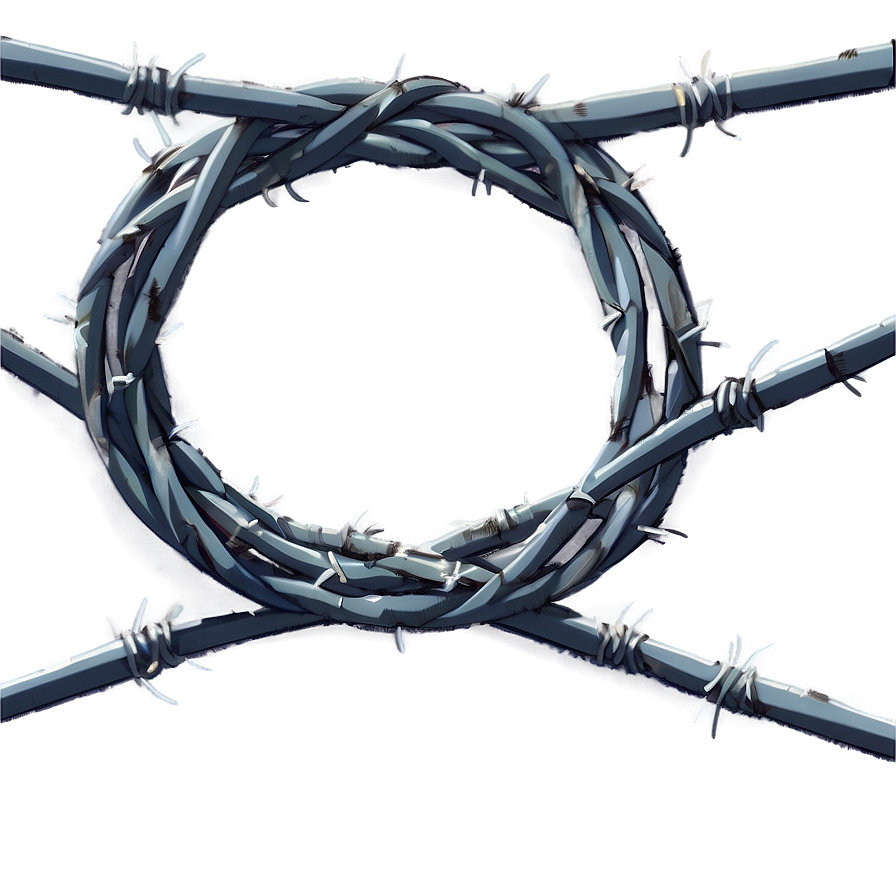 Barbed Wire Fence Png Mer PNG image