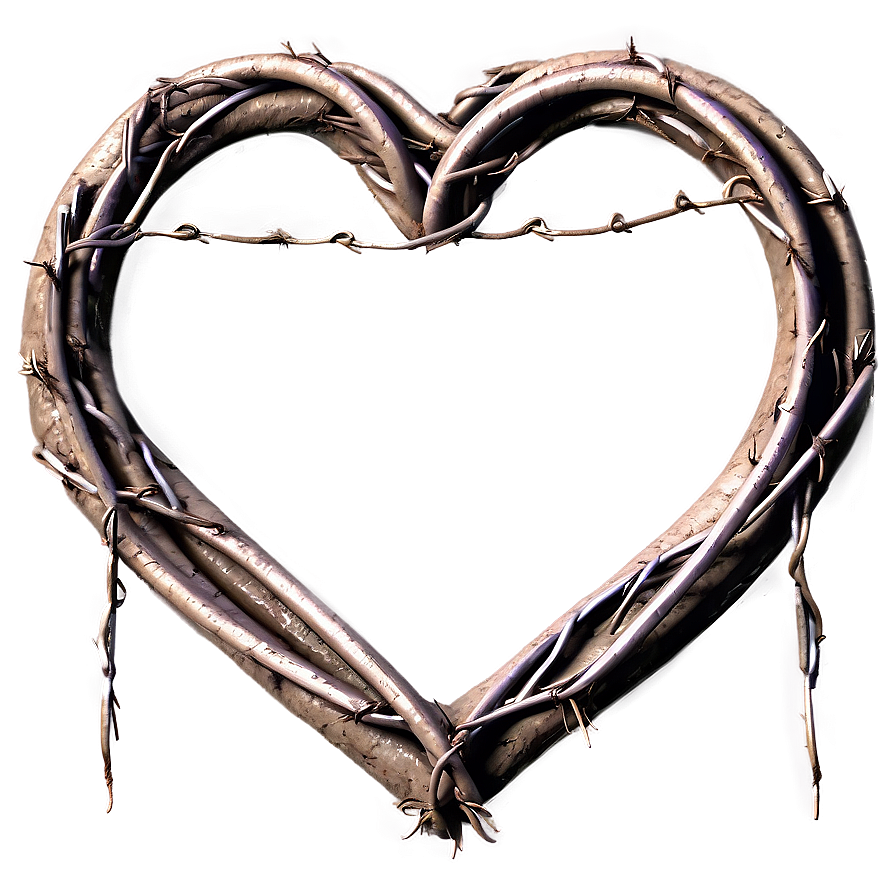 Barbed Wire Heart Png Lms78 PNG image