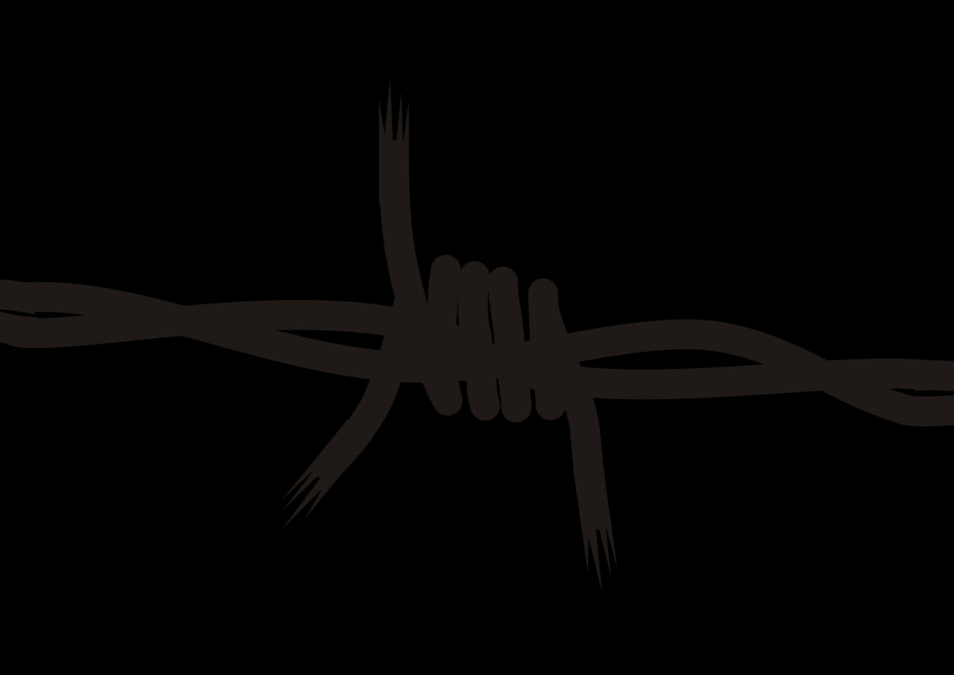 Barbed Wire Silhouette PNG image