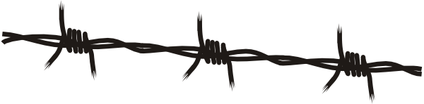 Barbed Wire Silhouette PNG image