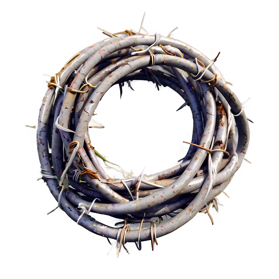 Barbed Wire Swirl Png Nes PNG image